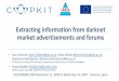 Extracting information from darknet market advertisements 