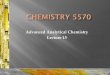 Advanced Analytical Chemistry Lecture 15