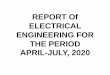 REPORT Of ELECTRICAL ENGINEERING FOR THE PERIOD APRIL …