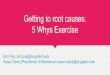 Getting to root causes: 5 Whys Exercise