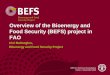Overview of the Bioenergy and Food Security (BEFS) project 