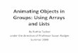 Animating Objects in Groups: Using Arrays and Lists
