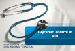 Glycemic control in