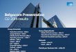 Belgacom Company presentation Investor Relations