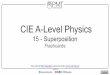 CIE A-Level Physics