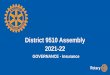 District 9510 Assembly 2021-22