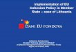Implementation of EU Cohesion Policy in Member State case 