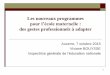 Les nouveaux programmes - ac-dijon.fr