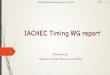 IACHEC Timing WG report