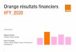 Orange résultats financiers #FY 2020