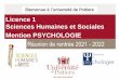 Licence 1 Sciences Humaines et Sociales (SHS) mention 