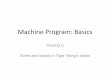 Machine Program: Basics - GitHub Pages