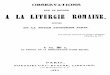 A LA LITURGIE ROMAINE - liberius.net