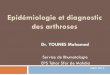 Epidémiologie et diagnostic des arthroses