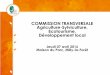 COMMISSION TRANSVERSALE Agriculture-Sylviculture