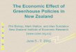 The Economic Effect of Greenhouse Policies in New Zealand