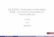 UE RCP104 Optimisation en Informatique PLNE Un exemple …