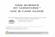 SIDE BURNER BY SUNSTONE USE & CARE GUIDE