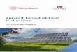 Ankara İli Fotovoltaik Panel Üretim Tesisi