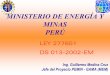 MINISTERIO DE ENERGÍA Y MINAS PERÚ