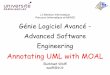 Annotating UML with MOAL