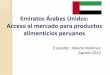 Emiratos Arabes Unidos: Acceso al mercado para productos 