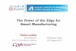The Power of the Edge for Smart Manufacturing