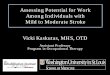 Assessing potential for work among individuals with mild 