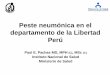 Peste neumónica en el departamento de la Libertad Perú