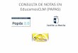 CONSULTA DE NOTAS EN EducamosCLM (PAPAS)