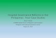 Hospital Governance Reforms in the Philippines: Four Case 