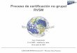 Proceso de certificación no grupal RVSM