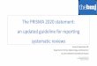 The PRISMA 2020 statement: an updated guideline for reporting