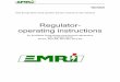 Regulator- operating instructions - EMRI.NL