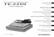 electronic cash register - te-2200