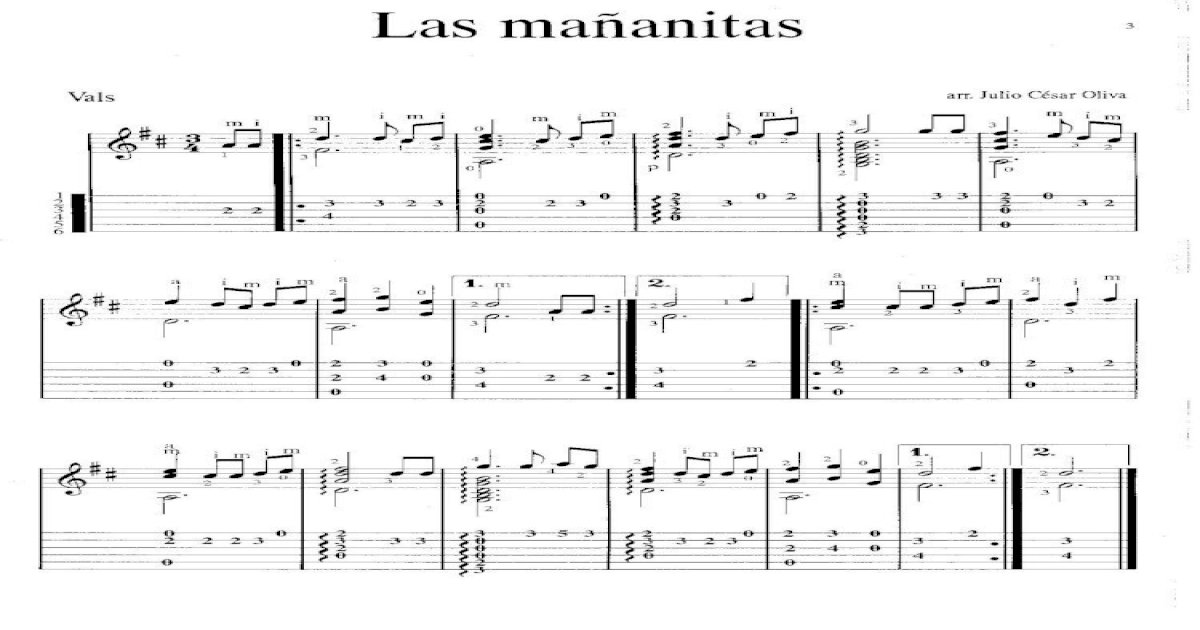 PDF) Partituras de Musica Mexicana Para Guitarra (Volume 1) - DOKUMEN.TIPS