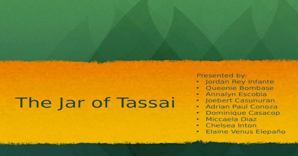 The jar of tassai