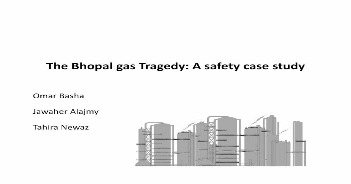 case study on bhopal gas tragedy pdf
