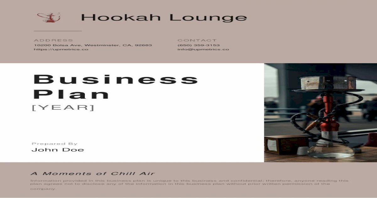 hookah lounge business plan pdf