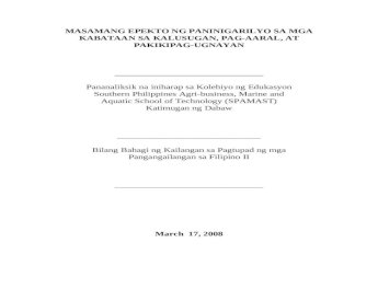 baby thesis in filipino