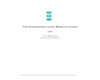 The Rothschilds of the Mafia on Aruba