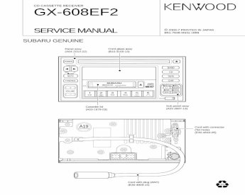 PDF) Kenwood GX-608EF2 Service Manual (Subaru) - DOKUMEN.TIPS