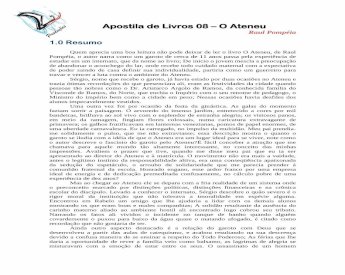 PDF) O Ateneu, de Raul Pompeia - resumo e análise 