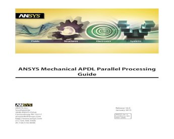 PDF) ANSYS Mechanical APDL Parallel Processing Guide - DOKUMEN.TIPS