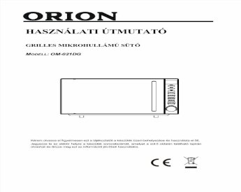 PDF) Orion Intelli-Cook Mikró OM-021DG használati útmutató - DOKUMEN.TIPS