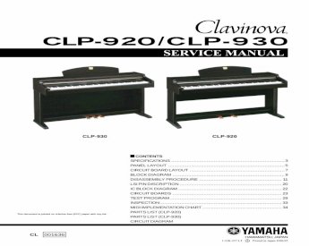 PDF) Yamaha Clavinova CLP-920 CLP-930 Service Manual - DOKUMEN.TIPS