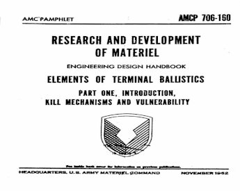 PDF) AMCP 706-160 Terminal Ballistics Kill Mechanisms [Clean] - DOKUMEN.TIPS