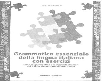 PDF) Grammatica essenziale della lingua Italiana con esercizi - Marco  Mezzadri.pdf - DOKUMEN.TIPS