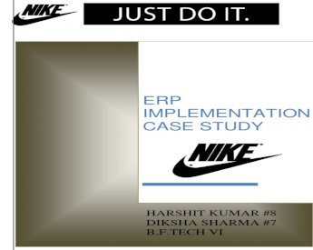 ERP- Nike Implementation of ERP