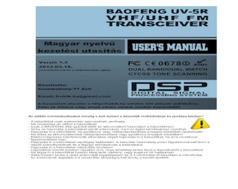 PDF) Baofeng UV-5R Kezelesi útmutató - DOKUMEN.TIPS